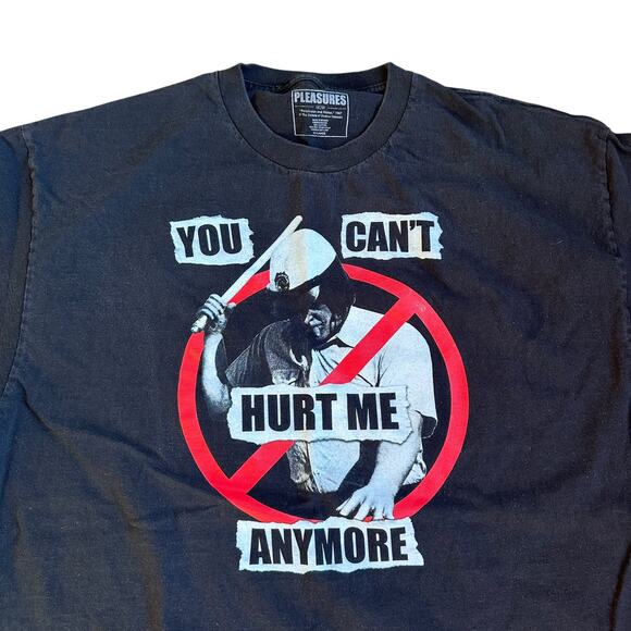 Pleasures You Can't Hurt Me Anymore Black T-Shirt Mens 2XL - Picture 2 of 4